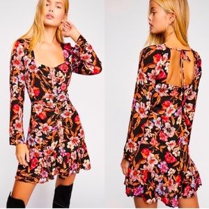Free People Forever Printed Mini Dress